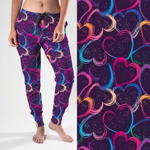 Rainbow heart joggers with POCKETS!